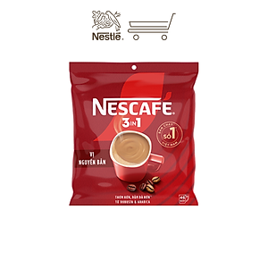 [Tặng Ấm giữ nhiệt có quai (Tết 26) NESCAFE 1L ] Combo 3 Bịch NESCAFE 3IN1 Công thức cải tiến - VỊ NGUYÊN BẢN Bịch 46 gói