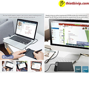 Bảng Vẽ Điện Tử XP-Pen Star G430S Siêu Mỏng Lực Nhấn 8192 Chơi OSU, Ký Tên Điện Tử - Hàng Chính Hãng
