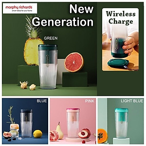 Máy Xay Sinh Tố Dạng Cốc Cầm Tay Morphy Richards MR9800 Xay Mọi Lúc Mọi Nơi 300ml (50W) - HÀNG NHẬP KHẨU