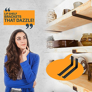 Bộ 2 giá đỡ chữ L pas mặt dưới 25 cm, ke bàn treo tường bằng thép phủ sơn tĩnh điện, kèm phụ kiện vít tắc kê - Hàng chính hãng