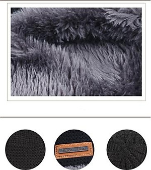 Mũ len kèm khăn ống quàng cổ cực ấm - phong cách Hàn Quốc - dành cho cả nam và nữ