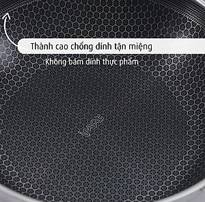 [Hàng chính hãng] Chảo xào/ đa năng sâu lòng inox iMat Hybrid Blackcube 26cm, Phủ chống dính Daikin-Nhật Bản thế hệ mới
