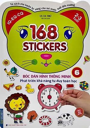Sách Bóc Dán Hình Thông Minh Phát Triển Khả Năng Tư Duy Toán Học - 168 Sticker (Quyển 6)