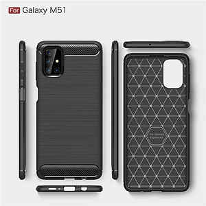 Ốp lưng chống sốc cho Samsung Galaxy M51 hiệu Likgus (chuẩn quân đội, chống va đập, chống vân tay) - Hàng nhập khẩu