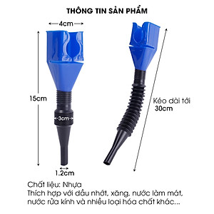 Phễu rót dầu nhớt, đổ xăng, nước làm mát, nhiên liệu cho ô tô - Phụ kiện ô tô Tâm Luân