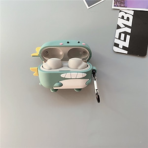 Case Silicon cho Sony WF-1000XM4 Hình Khủng Long Xanh Kèm Móc Treo_ Hàng Chính Hãng