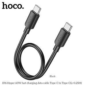 Cáp SẠc Nhanh Dành Cho Hoco X96 Type C To Type C 60W 3A Dây Dài 1M Hàng Chính Hãng
