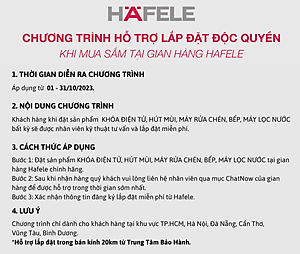 Bếp từ 2 vùng nấu Hafele HC-I2732A 536.61.726 (Hàng chính hãng)