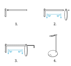 Kệ Nhôm Để Tai Nghe, Giá Đỡ Treo Headphone Besti, Hợp Kim Nhôm Cao Cấp Kiểu Dáng Sang Trọng Để Bàn - Hàng Chính Hãng