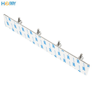 Thanh treo quần áo dán tường 4 chấu inox 304 HOBBY home decor 4TV160