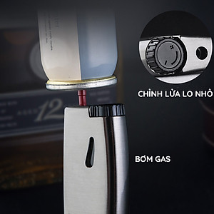 Vỏ Hột Quẹt Bật Lửa Khò 1 Tia Honest BCZ 486 Thiết Kế Đẹp Độc Lạ - Dùng Gas Cao Cấp