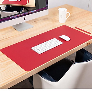 Miếng lót chuột, bàn di chuột 90 X 45 CM kiêm deskpad thảm da trải bàn làm việc chống nước hai mặt