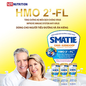 Sữa Smatie Canxi Xương Khớp cho người tiểu đường