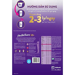 Sữa Bột Pediasure 10+ Hương Vani 800g (cho trẻ từ 10 tuổi trở lên)