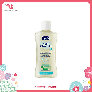 Sữa Tắm Gội Chiết Xuất Yến Mạch 0M+ Chicco (200ml)
