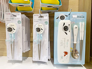 Bộ muỗng đũa tập ăn STENLOCK cho bé (Chính hãng Hàn Quốc)