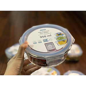 Combo 2 hộp thủy tinh chữ nhật Hokkaido 640ml