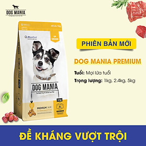 [5 KG ] -Thức ăn cho chó mọi lứa tuổi DOG MANIA PREMIUM