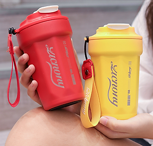 Cốc Giữ Nhiệt Teement Inox 316 Cách Nhiệt, Dung Tích 480ml, Có Dây Cầm Tay Chắn Chắn - Hàng Chính Hãng