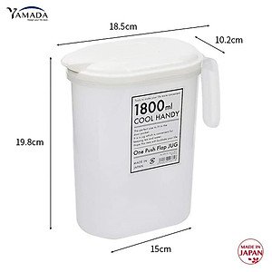 Bình nước có nắp bật Yamada 1,8 lít - Made in Japan