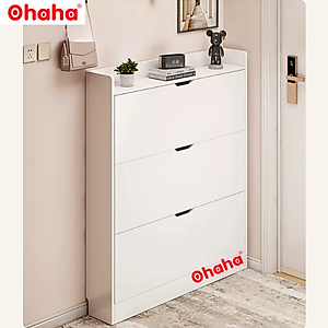 [Kèm Ảnh Thực Tế - Miễn phí vận chuyển & Lắp đặt] Tủ giày thông minh siêu mỏng cao cấp Ohaha - TGCC025