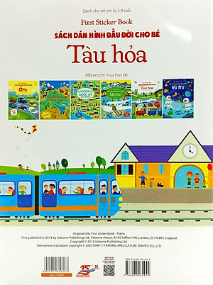 First Sticker Book - Sách Dán Hình Đầu Đời Cho Bé - Tàu Hỏa