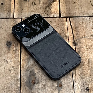 Ốp lưng da thời trang kết hợp MICA dành cho iPhone 13 / 13 Pro / 13 Pro Max / 13 Mini - Hàng nhập khẩu