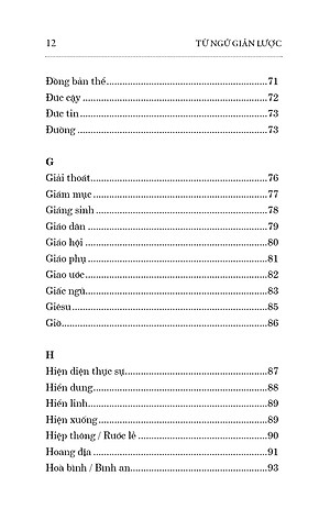 TỪ NGỮ GIẢN LƯỢC – Tìm Hiểu Đức Tin – Giáo Lý – Phụng Vụ