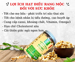 Hạt Điều Rang Mộc Vị Tự Nhiên - Thương Hiệu Holinut/500gr