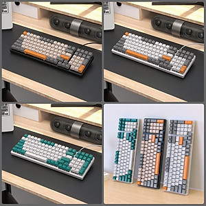 Bàn phím cơ gaming K3 Led Rainbow Hotswap Chống ồn cho máy tính laptop hàng nhập khẩu