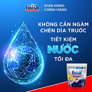 Combo 4 túi Viên Rửa Chén Bát Finish Powerball Quantum 21 viên