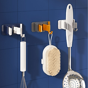 Móc Treo Cây Lau Nhà Dán Tường Đa Năng Chịu Lực Tốt, 2 Trong 1 - Parroti Keeper KP03