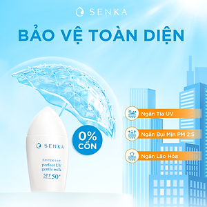 Sữa chống nắng cho da nhạy cảm Senka Perfect UV Gentle Milk A 40ml