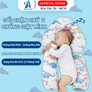Gối định hình đầu, gối chặn chữ U cho trẻ sơ sinh A ( 0-1 tuổi)