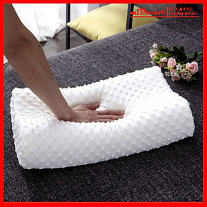 Gối cao su chống đau cột sống - Gối cao su dành cho người hay ngủ ngáy mỏi cổ vai gáy – Hàng chính hãng