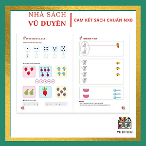 Sách Toán tư duy dành cho trẻ em 4-6 tuổi phiên bản mới 124 trang