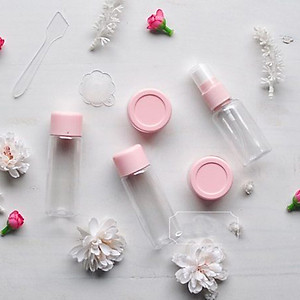 Bộ chiết mỹ phẩm du lịch 5 món nhỏ gọn tiện lợi - Henrysa