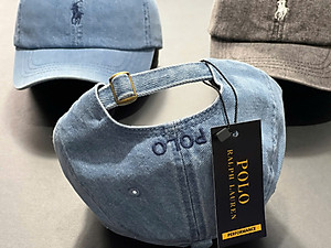 Nón kết, mũ lưỡi trai Polo phối vải jeans form đẹp thời trang đường phố