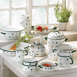 Cốc nước Riess Country Gmundner 0094-049 12cm 1L Streublumen Hàng chính hãng