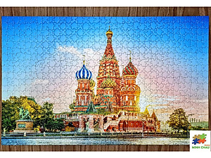 Tranh Xếp Hình Random Cut 750 Mảnh Minh Châu – Around The World (40x60cm)