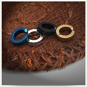  Khuyên Tai Nam Không Cần Bấm Lỗ - Bông Tai Kẹp Titan