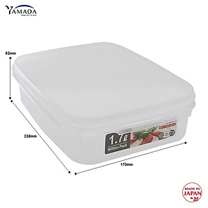 Combo 02 Hộp bảo quản thực phẩm Yamada Million Pack - Made in Japan