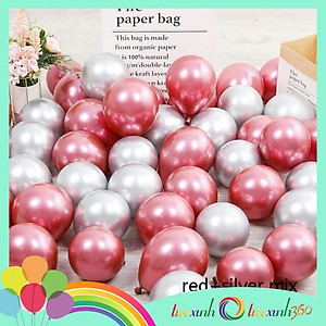 Bong bóng trang trí tiệc xinh Chrome 20 cái mix màu size 10''