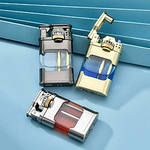 Vỏ Hột Quẹt Bật Lửa Xăng Bấc Đá Lộ Thiên Hiển Thị Mức Nhiên Liệu Đẹp Độc Lạ Tiện Dụng Chief CF232 - Nhiều Màu