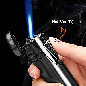 Vỏ Hột Quẹt Bật Lửa Gas Honest ZB-330 Khò 2 Tia Lửa Chéo Kèm Đục Tiện Lợi