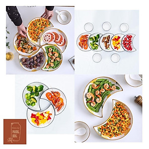 Bộ bát đĩa mặt trời gốm sứ GoSu cao cấp mã PDS006 họa tiết đa dạng phong phú, phong cách hiện đại