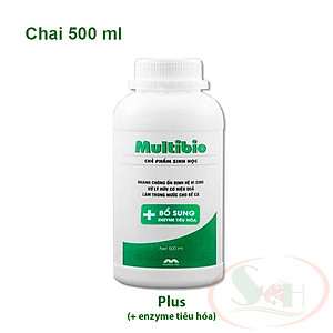 Vi sinh nước MultiBio Plus 125ml, 250ml, 500ml, 1000ml multi bio men khử đục làm trong bể cá tép thủy sinh