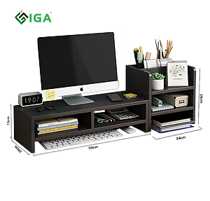 Kệ Để Máy Tính Kết Hợp Kệ Sách Đa Năng Hiện Đại Thương Hiệu IGA - GP184