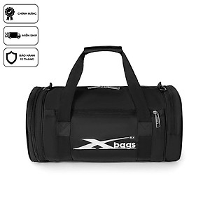 Túi Trống Đen Cao Cấp Thời Trang Xbags Xb 6001 – Ngăn Rộng, Ngăn Giày Riêng, Dây Đeo Êm Ái, Tiện Lợi Cho Du Lịch, Gym, Yoga!