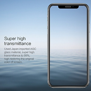 Miếng dán kinh cường lực dành cho iPhone XS MAX Nillkin (độ cứng 9H, mỏng 0.3mm, chống dầu, hạn chế vân tay) - Hàng chính hãng